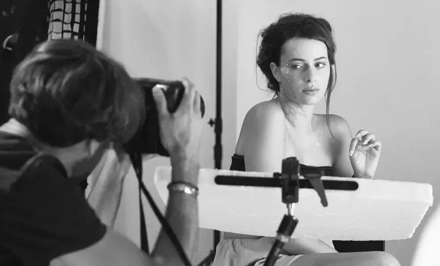 Backstage di uno shooting Beauty in studio