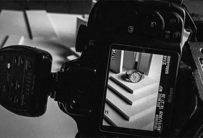 Controllo di una fotografia direttamente sul display della fotocamera
